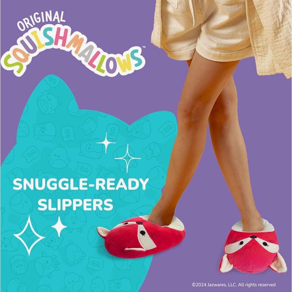 Squishmallows Red Snuggle-Ready Kids Slippers